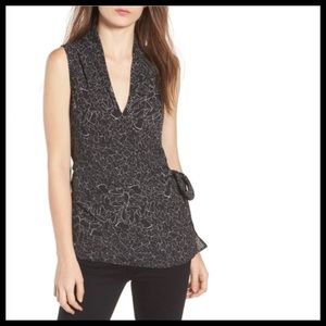 NWT Trouvé V-neck Wrap Style Sleeveless Blouse
